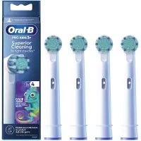 Oral-B Kids Chameleon - Aufsteckbürsten - Kinderzahnbürste - Weiche Borsten - 4 Stück