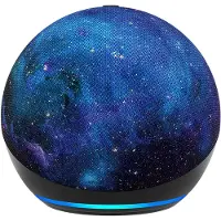 Amazon Echo Dot Kids (5th generation), Alexa, Sphärisch, Blau, Rainbow Swirl, Stoff, Recycelbarer Kunststoff, Deutsch, Englisch, Spanisch, Französisch, Italienisch