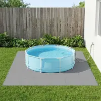 vidaXL Möbel Pool Bodenschutzmatte 50 Stk. Grau 18 m² EVA-Schaum - Poolzubehör CC559
