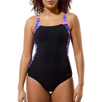 Speedo Lunalustre Printed Shaping Badanzug Damen 48
