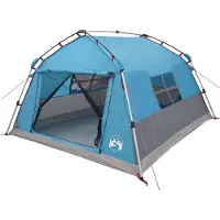 vidaXL Schnellzelt wasserdicht 4 Personen Blau