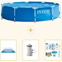 Intex Frame Pool Rund - 366x76 cm - 4-teilig S21334