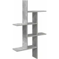 vidaXL Wandregal Betongrau 61 x 15 x 102 cm Holzwerkstoff