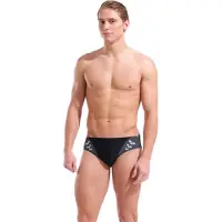 Arena M STEPLOGO SWIM BRIEFS BLACK-ASPHALT