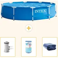 Intex Frame Pool Rund - 366x76 cm - 4-teilig S21332