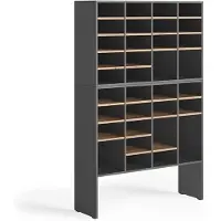 Vicco Schuhschrank-Set Lysander, Anthrazit/Goldkraft Eiche, 104.2 x 65.5 cm 2 Teile