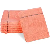 Ross 6 X Waschhandschuh im Set Sensual Skin Karo in Peach Pink | Gr.: onesize