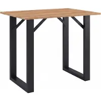 VCM Bartisch "Holz Bartisch Stehtisch Tisch Tresen Xona 110x50cm", braun (schwarz, honig, eiche), B:110cm T:50cm, Tische, Bartisch