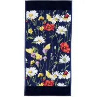 Feiler Handtücher Daisy Field Handtuch 50x100 cm | schwarzblau - blau