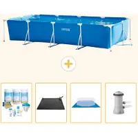Intex Rechteckiger Frame Pool - 450x220x84 cm - 5-teilig S20846