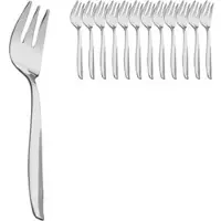 Esmeyer Kuchengabeln Laura 176-020, silber poliert, Edelstahl 18/0, 14,5 cm, 12 Stück