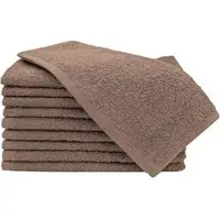 Zöllner Handtuch Amalfi Set, fango, 30 x 50 cm, Gästetuch, aus 100% Baumwolle, 450 g/m2, 10 Stück