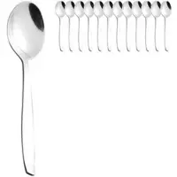 Esmeyer Kaffeelöffel Laura 176-019, 14 cm, Edelstahl 18/0, silber poliert, 12 Stück
