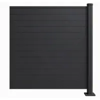 FM-Solar PV Zaun Sichtschutzzaun Solarzaun Erweiterungsfeld mit Lamellen 1837 x 1850 mm