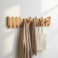 HOME DELUXE Garderobenleiste PORTE Nussbraun - 32 x 15 cm