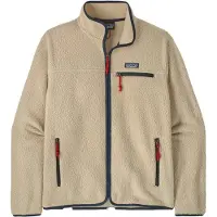 Patagonia - Doppelseitiges Fleece &ndash; Polartec Herren &ndash; M's Retro Pile Jkt - M's Retro Pile Jkt Pelican für Herren aus Wolle - Größe S