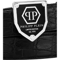 Philipp Plein Ledergürtel "Hexagon Crocco Geprägt"
