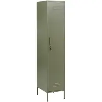 Beliani BÜROSCHRANK Metall Grün Frome