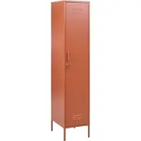 Beliani BÜROSCHRANK Metall Goldbraun Frome