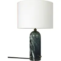 Gubi Tischlampe Gravity Large, dimmbar, grün, für Wohn- / Esszimmer, Stein, Design, Tischlampe
