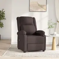 PUEAZU Relaxsessel Elektrisch Dunkelbraun Stoff - Fernseh- & Relaxsessel &44638