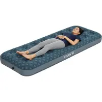 Markenlos Luftmatratze für Campingbett, Einzelgröße 191x73x22 cm, für 1 Person, grün/grau