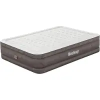 Markenlos Fortech Luftbett in Queen-Size mit integrierter Wechselstrompumpe, 203 x 152 x 46 cm