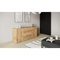 MINIO go for it MINIO Kommode BRELA 150 cm mit 2 Türen und 3 Schubladen - Wotan Eiche