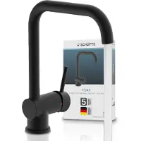 Schutte 79666U YORK Spültischarmatur, Schwarz matt