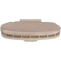 Mendler Kletterwand MCW-Q55, Katzenplattform Liegeplatz Katzenmöbel Katzenbett, Holz MVG 20x44x28cm natur, Kissen beige
