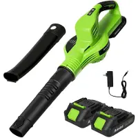 StarTech.com Akku-Laubbläser - Elektrischer Luftbläser - 800 W - 2 Geschwindigkeiten - Inklusive 2 Akkus - Für Garten und Rasen