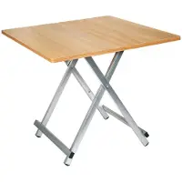 StarTech.com Klappbarer Tisch - Couchtisch - Tragbar - Quadratisch - Metallrahmen - Moderner Stil - 60 x 60 x 52 cm