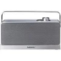 Lenco WTVS-100SI - Kabelloser TV-Lautsprecher - Mit Ladestation, 3 Hörprofilen und Sprachoptimierung - Silber