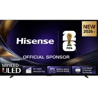 Hisense 100 '' U7DS Pro | ULED MiniLED Smart TV 4K 165 Hz, 2,54 m (100"), 3840 x 2160 Pixel, DLED, Smart-TV, WLAN, Grau