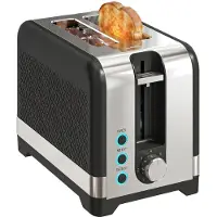 HOMCOM 2-Scheiben-Toaster mit 7 Bräunungsstufen und Wärmerost, 930 W