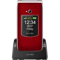 Beafon SL605 LTE, Klappgehäuse, Single SIM, 6,1 cm (2.4"), 1,3 MP, 1550 mAh, Schwarz, Rot