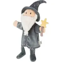 Sterntaler Handpuppe Zauberer dunkelgrau mit Zauberstab, ab Geburt