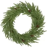 HOMCOM Weihnachtskranz Kunststoff Kränze Dekoration Metall 60 x 15H cm