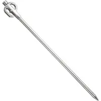 OEM RVS Hundehalsenhalter - 360° drehbar - sehr stark - Campingzubehör für Kabelschnur - 45 cm