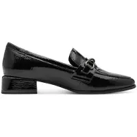 Marco Tozzi Damen Slipper Loafer mit Blockabsatz und Zierschnalle 2-24252-47, Größe:41 EU, Farbe:Schwarz