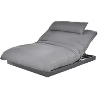 HOME DELUXE Sonnenliege EMELIA – Aluminium, 175 x 135 x 40 cm | Extra Liegekomfort