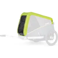 Croozer Dog Mikke Tour Pack Bundle (inkl. Regenverdeck und Packfach), Farbe:Moss Green