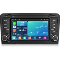 Hexinex lINUX 7 Zoll Carplay Autoradio Für Audi A3 S3 2003-2013 8P GPS Bluetooth WiFi SWC FM RDS USB