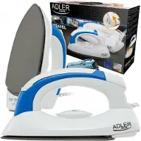 Adler Reisebügeleisen 700 W Nonstick Faltbar Mit Temperaturregelung Für Reisen