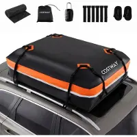 Northix 600-Liter-Dachbox fürs Auto, wasserdichtes PVC, Antirutschmatte, Schloss