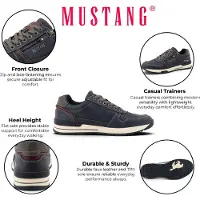 Mustang Herren Low-Top Sneaker mit Reißverschluss 26M0281006, Größe:42 EU, Farbe:Blau