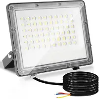 Peviasot LED Strahler Außen 50W, IP65 LED Flutlicht Aluminium für Außenbereich & Industrie, Kaltweiß 6000K, 1er Set