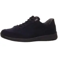 Waldlaufer Schnürhalbschuhe bequem in blau, Gr. 8.5