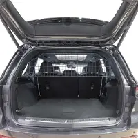 Markenlos Hundegitter für Jeep Grand Cherokee 2021+, fahrzeugspezifisches Trenngitter für den Kofferraum aus Stahl, passgenau für sicheren Hundetransport