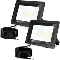 Eikuavons LED Strahler Außen 30W, IP66 LED Fluter mit 3 Farbtemperaturen, 3000K/4000K/6500K, 2er Set